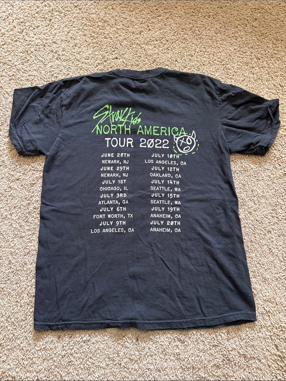 Stray Kids 2022 Official Maniac World Tour T-shirt